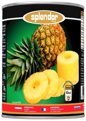 Ananas plastry Splendor puszka 580ml.jpg