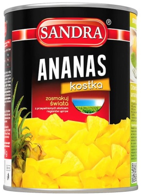 Ananas w kostkach Sandra 580 ml.jpg