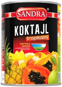 Koktajl z owoców tropikalnych Sandra puszka 580ml