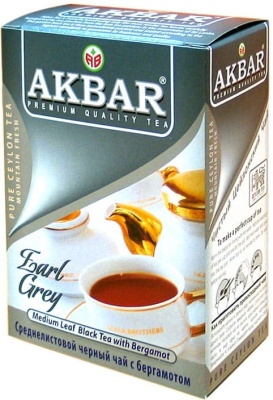 Akbar Tea Earl Grey Herbata czarna liściasta 100g