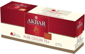 Ceylon herbata czarna Akbar 25 torebek z zawieszką