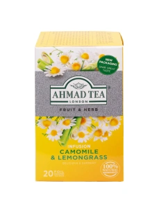 Ahmad Tea Camomile Lemongrass Rumianek i Trawa Cytrynowa 20 torebek aluminiowych