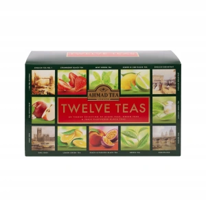 Ahmad Tea Twelve Teas zestaw 12 smaków herbaty 60 torebek aluminiowych