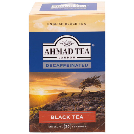 Ahmad Tea Decaffeinated czarna herbata bezkofeinowa BlackTea 20 torebek