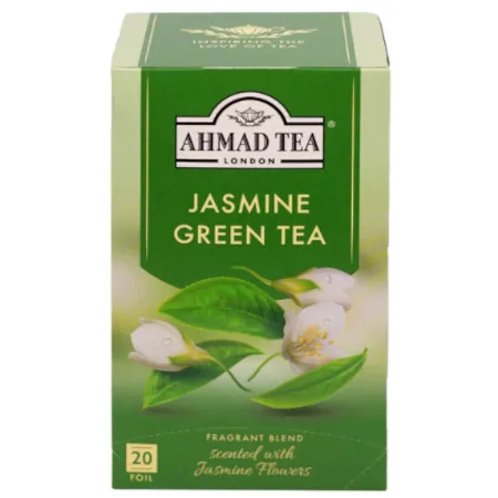Ahmad Tea Green Jasmine Herbata zielona Jaśminowa 20 torebek aluminiowych