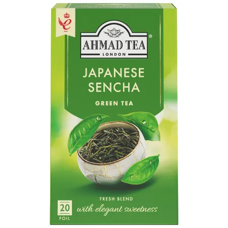 Green Sencha Ahmad Tea 20tbx2g koperta alu