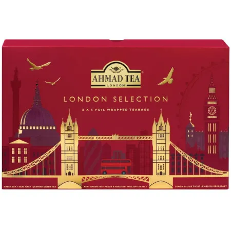 Ahmad Tea London Selection mix herbat 8 smaków po 5 sztuk