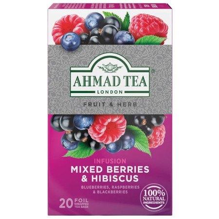 Ahmad Tea Napar Herbaciany Mixed Berries Owoce Leśne 20 torebek aluminiowych