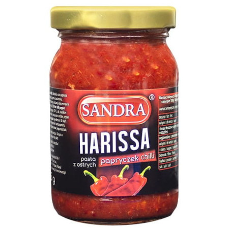 Harissa Pasta z ostrych papryczek chilli Sandra słoik 185g