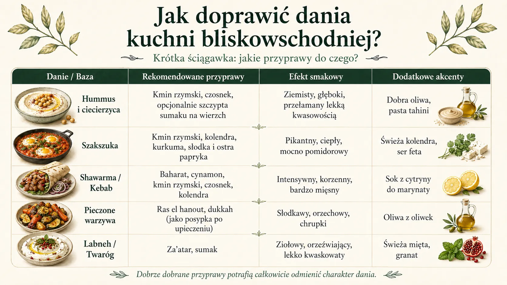 Jak doprawić dania kuchni bliskowschodniej?