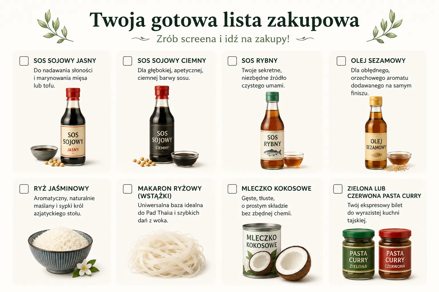 Twoja gotowa lista zakupowa
