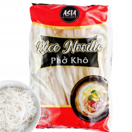 Makaron ryżowy (10mm) 400g ASIA KITCHEN